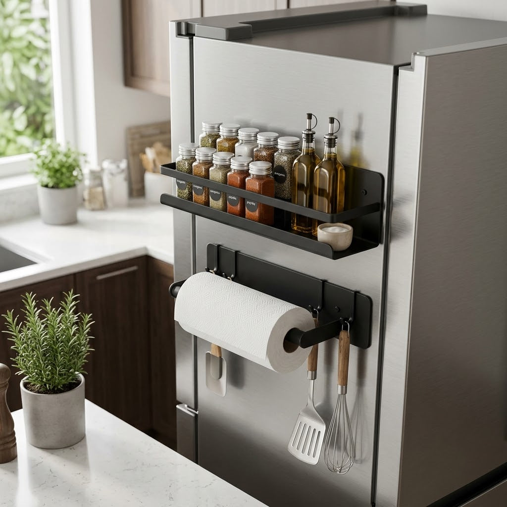 Magnetic Refrigerator Storage Rack