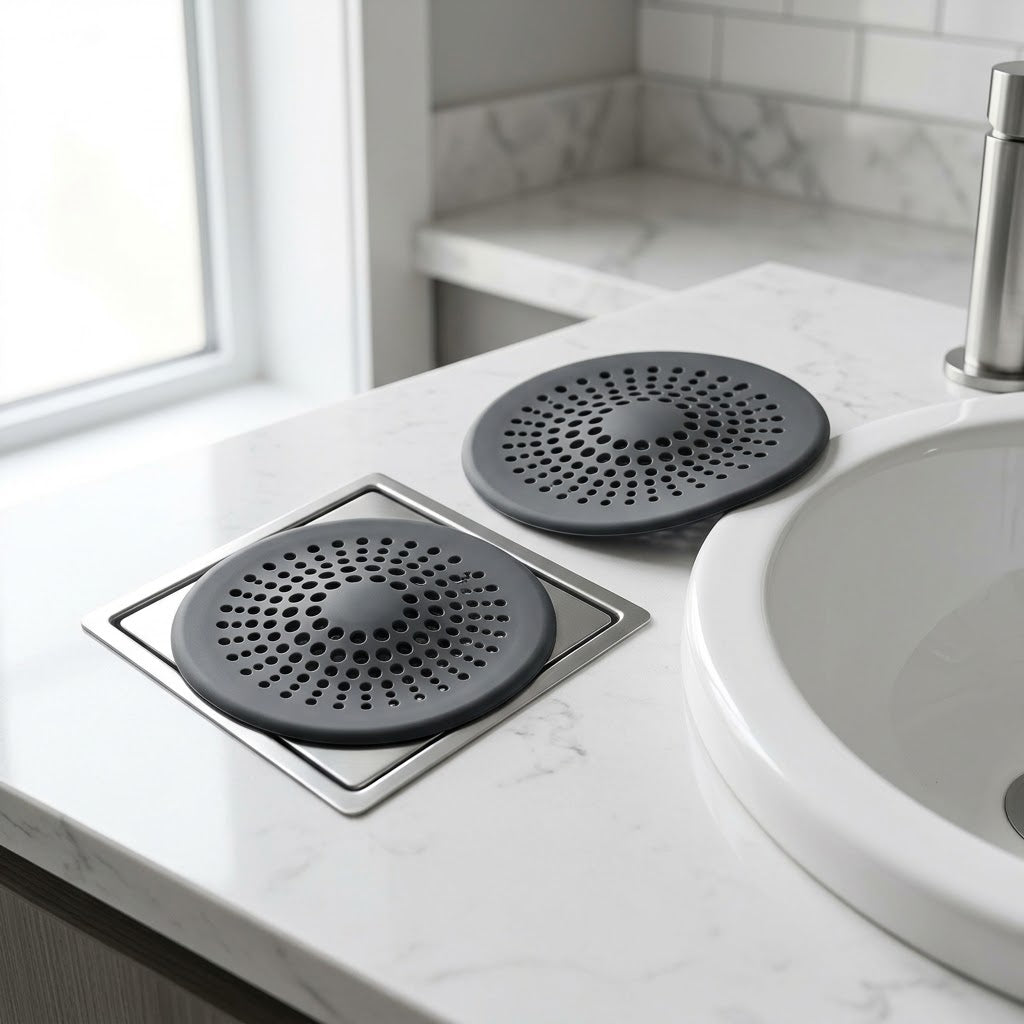 Pack Silicone Sink & Drain Hair Catcher