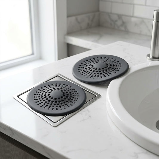 Pack Silicone Sink & Drain Hair Catcher