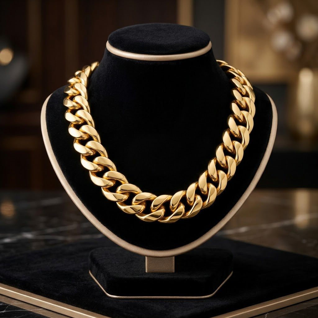 Gold PVD Cuban Chain Bracelet