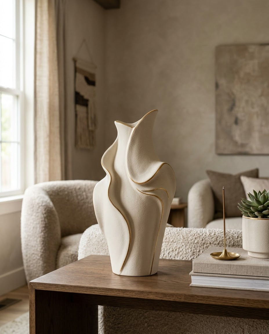 Sculptural Ceramic Decorative Vase